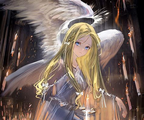 Anime Angel Blonde Hd Wallpaper Peakpx