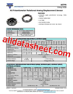 Kitpr V Datasheet Pdf Vishay Siliconix