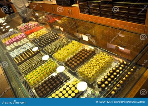 A Luxury Chocolate Shop In Istanbul Maltepe Stock Image Image Of