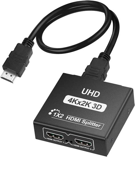 Adaptador Divisor Hdmi En Salidas Hdmi Macho A Doble Puerto Hdmi