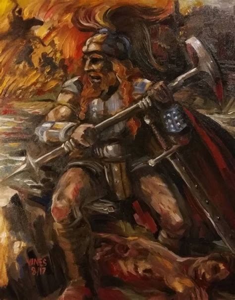 The Barbarian Painting Painting Barbarian Original Paintings