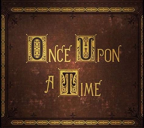 Once Upon A Time Once Upon A Time Ouat Storybook