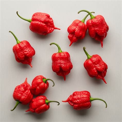 Unique Shapes and Intense Color, Typical of One of the Hottest Chili ...