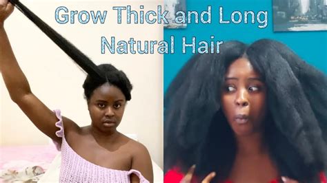 Tips For Growing Long Thick Natural Hair Youtube