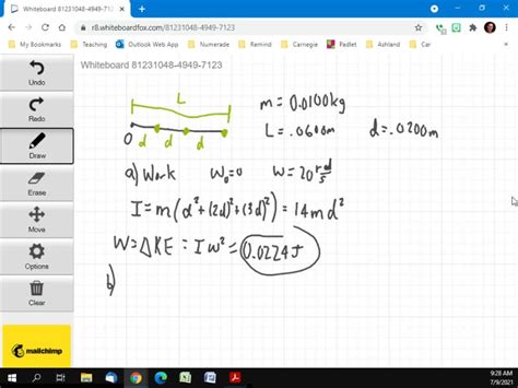 Solved In The Figure Three Kg Particles Have Been Glued To Arod