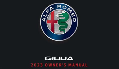 Alfa Romeo Giulia Owner Manual