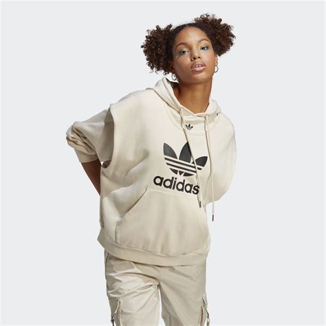 Adidas Always Original Trefoil Hoodie Beige Adidas Il