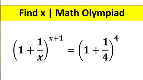 A Nice Math Olympiad Problem Find The Value Of X How To Solve Themathscholar23 Youtube