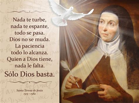 Santa Teresa De Jesús Sólo Dios Basta Frases De Santa Teresa Frases