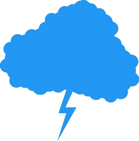 SVG > Wolken Sturm Gewitter Blitz - Kostenloses SVG-Bild & Symbol