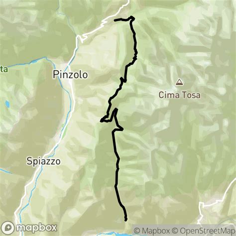 Pinzolo TN S Antonio Di Mavignola Val Rendena Mappa Percorso