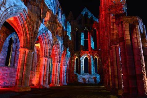 Whitby Abbey Illuminated During The Most Spooky Of Weeks - New Country ...