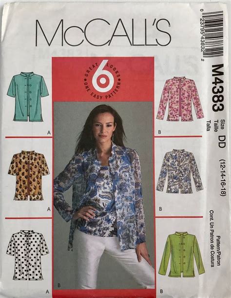 Mccall S Misses Twinset Sleeveless Top And Stand Collar Sleeve