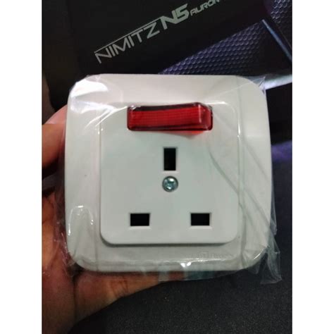 Jual BROCO STOP KONTAK AC GALLEO G155 55S WHITE SOCKET 3P 3PIN Shopee