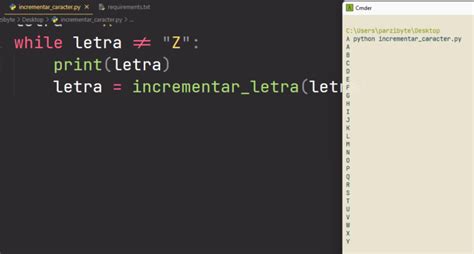 Incrementar un carácter en Python Parzibyte s blog
