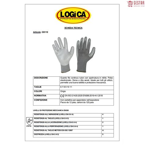 Logica Guanti Da Lavoro In Nylon Spalmato Nitrile Gs Ferramenta