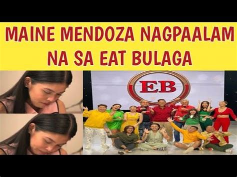 Maine Mendoza Nagpaalam Na Sa Eat Bulaga Youtube