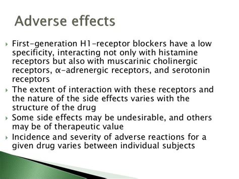 Antihistamines - Pharmacology