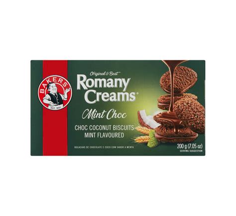 Bakers Romany Creams® Biscuits Mint Choc 200g > TFS Wholesalers