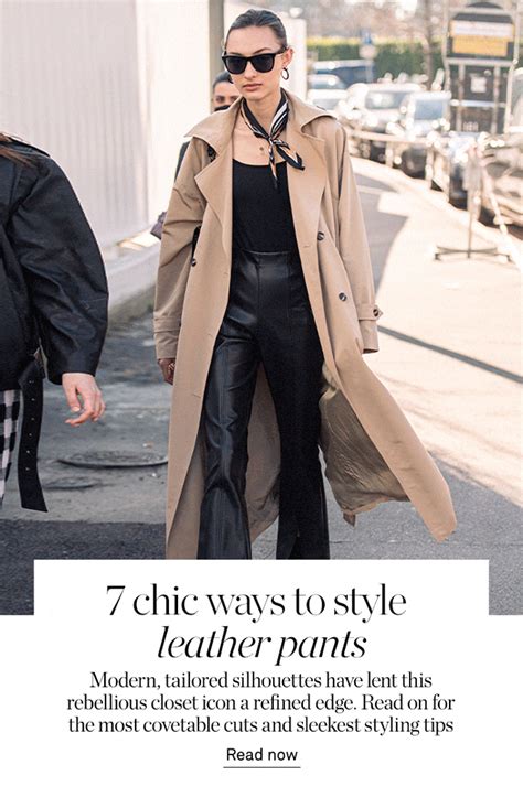 7 Chic Ways To Wear Leather Pants Net A Porter