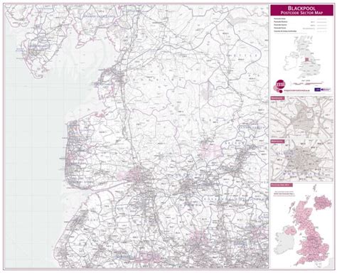 blackpool postcode sector map