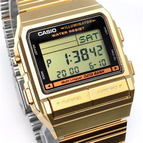 Reloj Casio Retro Vintage Db380 Dorado 100 Original Cfmx 1 299