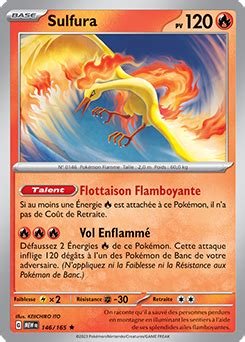 Sulfura 151 Encyclopédie des cartes du JCC pokemon fr