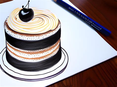 17 Easy Cake Drawings With Step by Step Guide - Julie Ann Art