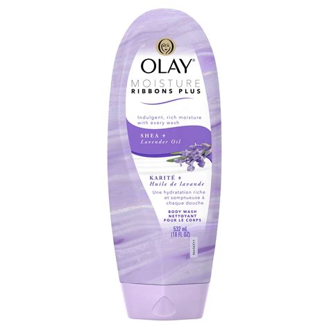 Olay Moisture Ribbons Plus Shea Lavender Oil Body Wash 18 Oz