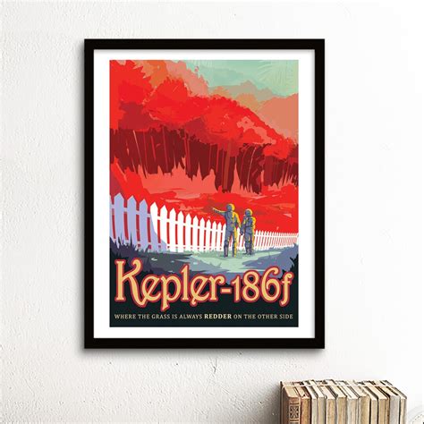 Kepler 186f Nasa Space Travel Poster Print Satin Paper A4 A3 A2 Home Wall Decor Top Quality Etsy