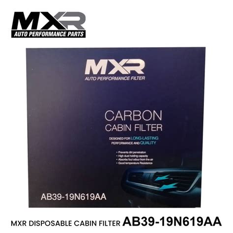 MXR DISPOSABLE CARBON CABIN FILTER FOR FORD EVEREST 2016 2021 AB39