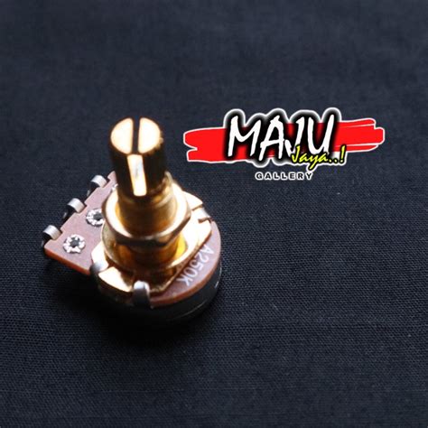 Jual Potensio Potentiometer Gitar Dan Bass Mini Kecil Gold Shaft A K