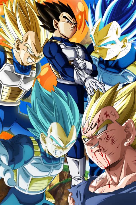 Vegeta All Super Saiyan Forms