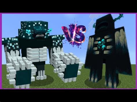 1vs1 War Titan Warden Vs Warden Titan Minecraft Mob Battle Titan