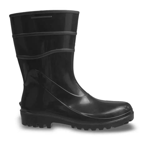 Bota de PVC Cano Médio Preta Acqua Flex CA 37456 Bracol 14 Bota de