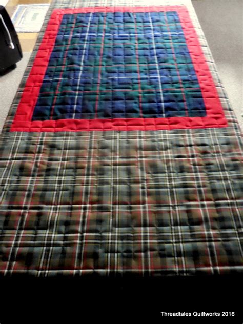 Tartan Quilt Off The Machine Threadtales The Stuff Of Life And