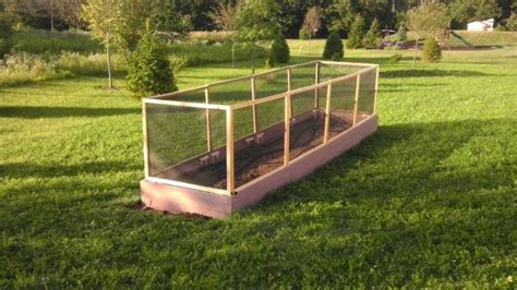 Finished Raised Garden Bed With Removable Screens To Keep Critters Out