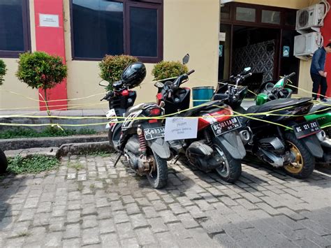 Lima Unit Motor Anggota Disita Propam Polrestabes Palembang Krsumsel