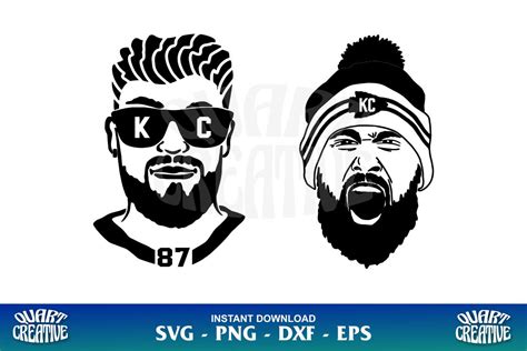 Travis Kelce Svg Gravectory