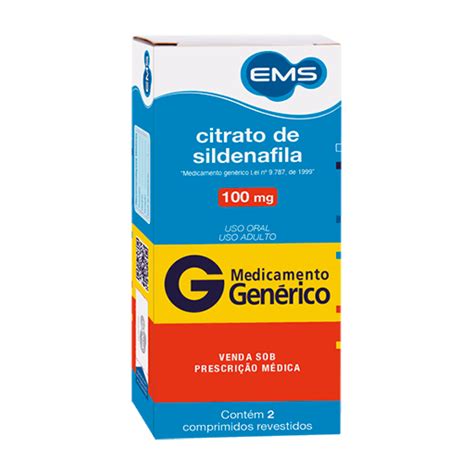 O Que Citrato De Sildenafila - Citrato de Sildenafila Genérico 100mg EMS 2 Cápsulas