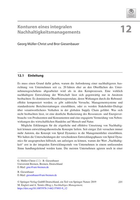 PDF Konturen Eines Integralen Nachhaltigkeitsmanagements