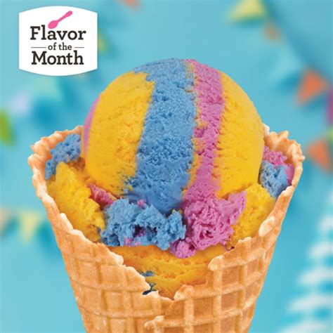 Baskin Robbins Ice Cream Rainbow