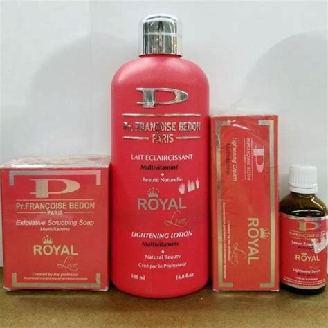 Pr Francoise Bedon Royal Lightening Lotion Soap Serum Cream 4pc