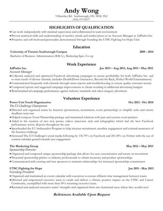 Andy Wong Resume PDF