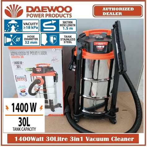 Daewoo 30litre Wet And Dry Vacuum Cleaners Davc90s 30l With Blower