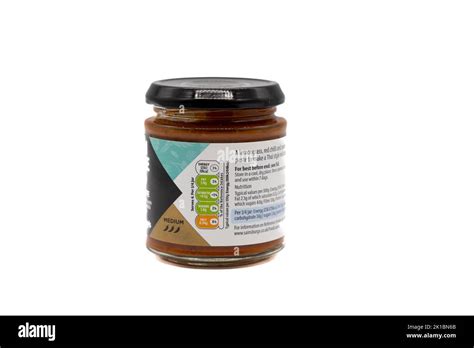 Irvine Scotland Uk August 20 2022 Sainsburys Branded Red Thai Style Curry Paste In Glass