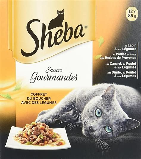 Sheba Sauces Gourmandes Pour Chat Adulte Nourriture Humide Pour Chats