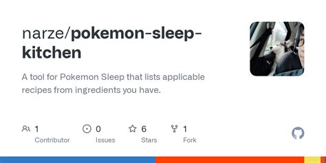 GitHub - narze/pokemon-sleep-kitchen: A tool for Pokemon Sleep that ...