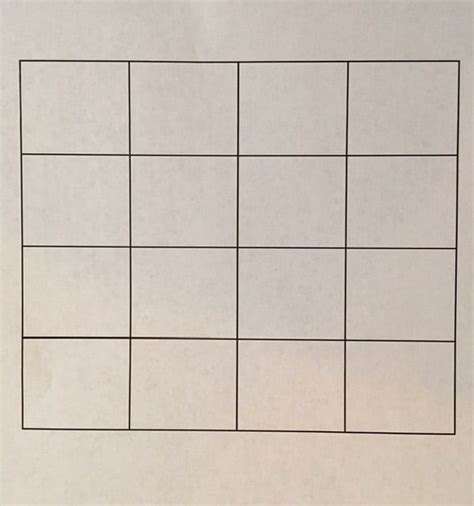 Grid 4 X 4 OK Math And Reading Lady