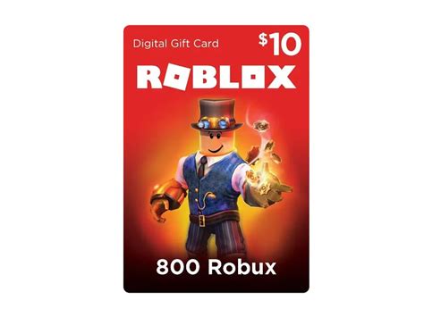 Tarjeta De Regalo De Roblox 10 Usd 800 Robux Productosvirtuales